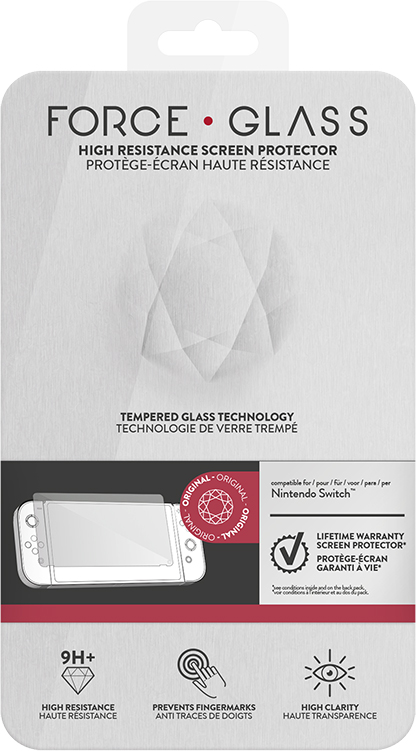 Protection écran haute résistance en verre trempé pour Nintendo Switch™ -  Accessoires Switch