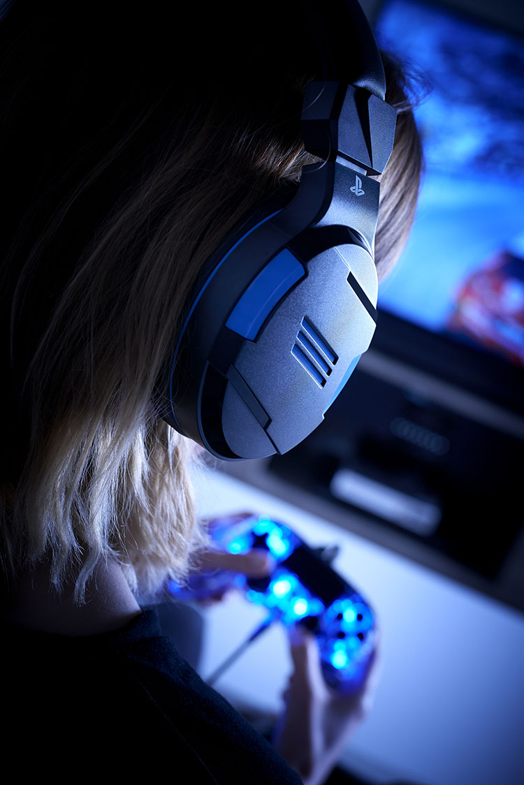 Strereo gaming headset for PS4™, PC, MAC and mobile devices Strereo gaming headset for PS4™, PC, MAC and mobile devices