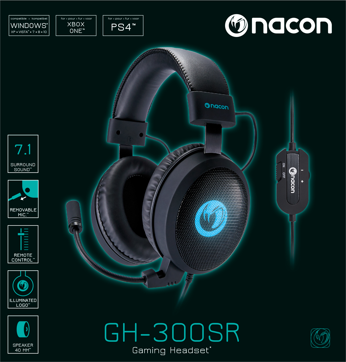 Nacon Gaming Headset 7.1 GH-300SR - Packshot