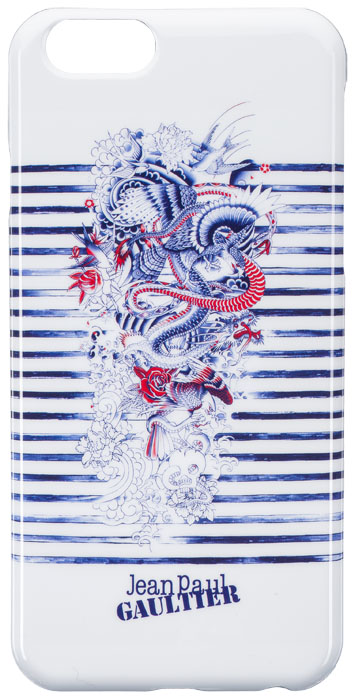 Back cover Jean-Paul Gaultier "Tatoo" (White&blue) - Packshot