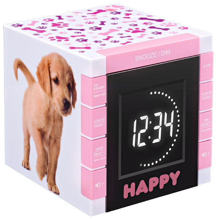 Radio Alarm Clock "Happy Cube" - Packshot