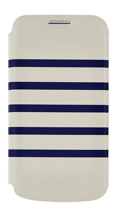 Jean Paul Gaultier Folio Case "Marinière" (Navy and White) - Packshot