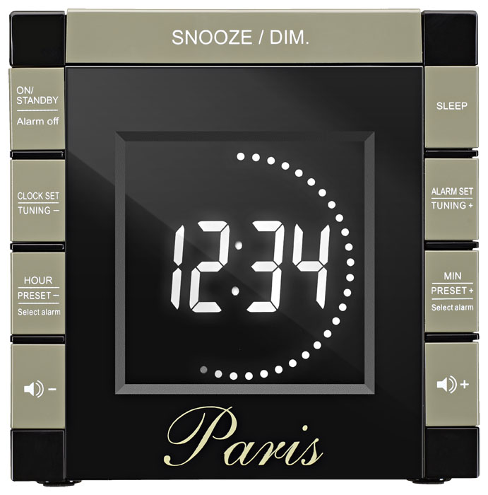 Radio Alarm Clock Projector "Paris" - Immagine #4