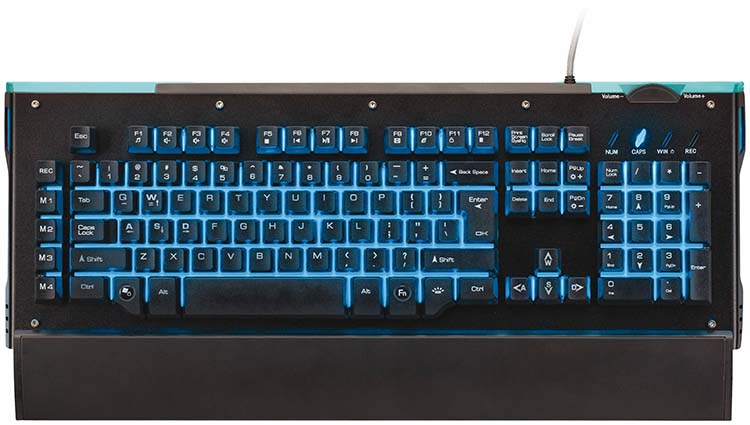 Professional gaming keyboard with semi-mechanical keys, macro recording and backlighting NACON - Packshot